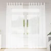 Voile zavjesa 2 kom. Bijelo 260 x 140 cm Poliester