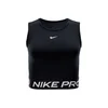 Majica s tankom Nike Pro Womens Dri-FIT Cropped Tank Top Black/ White L