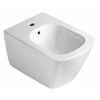 Stenski bide GLANC - Bela - 24 - 51.50 - Keramika - Sapho - 37.00 - Kvadratna - sodobna - 37x51,5 cm