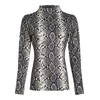 Karl Lagerfeld Majica ecru / svetlo rjava / črna