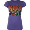 Kiss Logo, Faces & Icons Purple M Ženske Majica