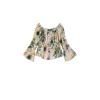 Desigual Bluza progasto modra / večbarvno zelena / pastelno rdeča