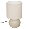 Stona lampa Gaia 28cm E14 maks. 60W bež/bela Atmosphera