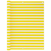 Balkonski zastor žuto-bijeli 120 x 500 cm HDPE