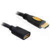 HDMI-HDMI podaljšek z mrežno povezavo 1m Delock črn
