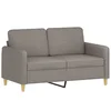 Vidaxl Dvosed taupe 120 cm blago