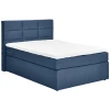 Carryhome POSTELJA BOXSPRING 140 cm x 200 cm , tekstil temno modra