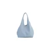 Vrečasta torbica LS COLLECTION Andrea Massi - modra, hobo