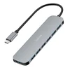 slomart USB 3.2 Gen 1 hub z 7 vrati USB-A, 5 Gbps, 20W PD
