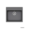 Schock Granitna ugradna sudopera Nemo N-100, 57x51cm, Siva