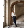 Sinsay - High waist balloon farmerke - steel blue