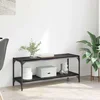 TV ormar Crni hrast 100x33x41cm Obrađeno drvo i čelik