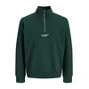 JACK & JONES Majica JJESoho temno zelena / bela