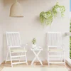 Jastuci za vrtne stolice 2 kom krem 40x40x4 cm od tkanine