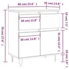 Komoda siva boja betona 60x35x70 cm od konstruiranog drva