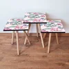 Hanah Home Set klub stočića 3Shp363, 3 komada, Siva