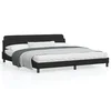 Okvir za krevet Dover crni 200x200 cm baršunasti