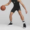 Mens Puma Hoops Team Basketball Shorts, Black, Size L, Women
