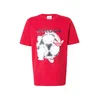 ADIDAS PERFORMANCE Funkcionalna majica rdeča / črna / bela