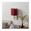 BRILAGI-LED Zidno svetilo NUBILA 1xE27/60W/230V mat. hrom/pompejska crvena