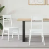 Jedilni stoli 2 kos Masivno gumovo les Bela 43 x 54 x 89 cm