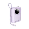 Remax RPP-73 Purple 35W Power Bank with 2 Fast Charging Cables 20000mAh