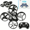 WOWO Mini RC dron 2,4 GHz s 6-osnim žiroskopom - črn