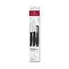 Victorinox - 3-delni set kuhinjskih nožev s lupilcem SWISS CLASSIC, črna