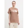 The North Face Majica Easy NF0A8A6G Rjava Loose Fit