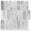 Pernata pločica 10 pcs Sivi mramor 30 x 30 cm Poliuretan i PET