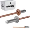 Aluminijaste odprte zakovice 3,2x8 mm RAL 8004