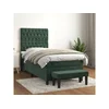 Box spring krevet s madracem tamnozeleni 80 x 200 cm baršunasti