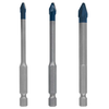 BOSCH Expert HEX-9 3-delni set burgija za tvrde pločice 5-8 mm