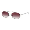 Ray-Ban Sunčane naočare 0RB3767 003/8H, Ovalne, Srebrne
