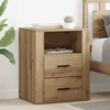 vidaXL Nočna omarica artisan hrast 50 x 36 x 60 cm Konstruiran les
