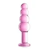 Glossy Stakleni dildo, 18.5cm, Roze