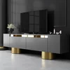 HANAH HOME TV polica Bohem Anthracite Gold