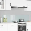 Kuhinjski zid 2 pcs Bijelo 90 x 40 cm Staklo otporno na udarce