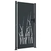 Vidaxl Vrtna vrata antracitna 100x175 cm jekleni dizajn s travo