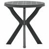 Bistro stol antracit O 70 cm plastični