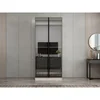 Hanah Home ormar sa reflektujućim staklom Nisa 20656, 90 cm, peščar