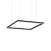 Ideal Lux - LED luster na sajli ORACLE SLIM LED/33W/230V 3000K 50x50 cm crna