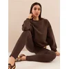Sinsay - Oversize crewneck duks - braon