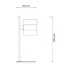TALIA 56 STONA LAMPA 1*E14 CRNA/HROM