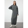 Trendyol Modest Ženska haljina Tctaw25Eb00013, Siva