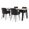 SKOVLUNDE D200 sto natur hrast + 4 PURHUS siva/crna