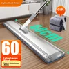 Jiabangshou Komercijalni ravni mop, 60 cm, 4 krpe