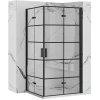 REA Tuš kabina Molier Black Double 80x80