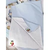Bubamara037 Pokrivač za bebe, Plavo-Beli