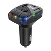 Bluetooth FM LED Transmiter C57 crni